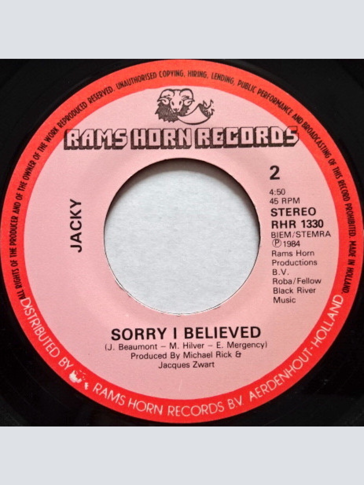 Vinyl / Jacky* - It's Over