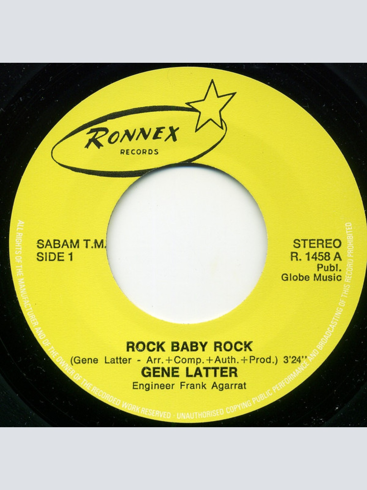 Vinyl / Gene Latter - Rock Baby Rock