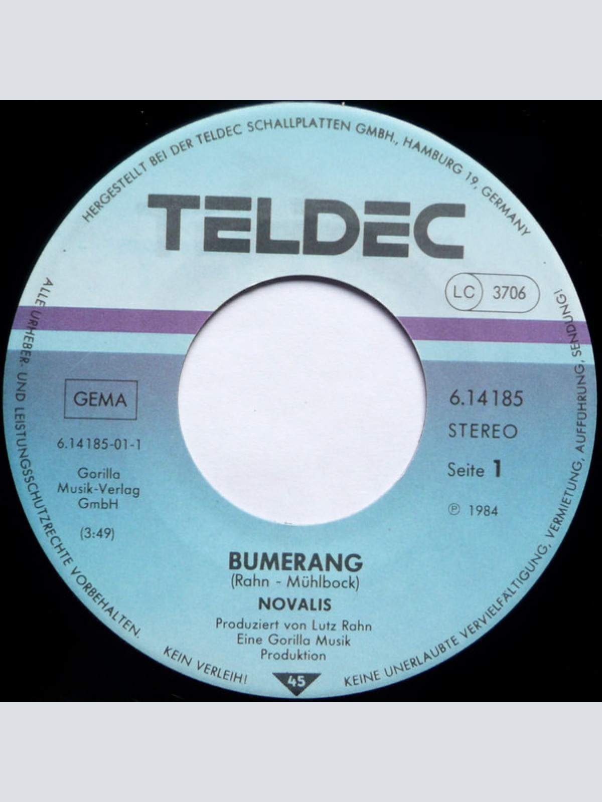 Vinyl / Novalis (3) - Bumerang