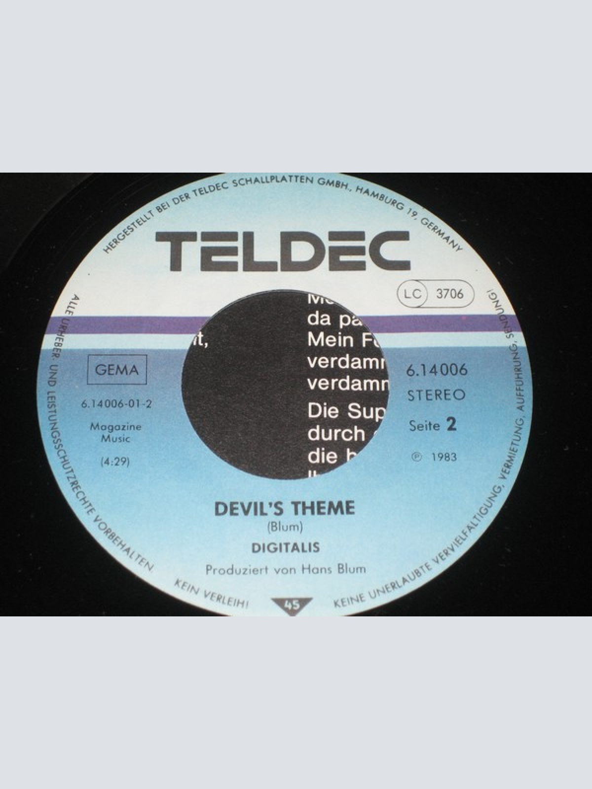 Vinyl / Digitalis (10) - Der Teufel Ist Arbeitslos