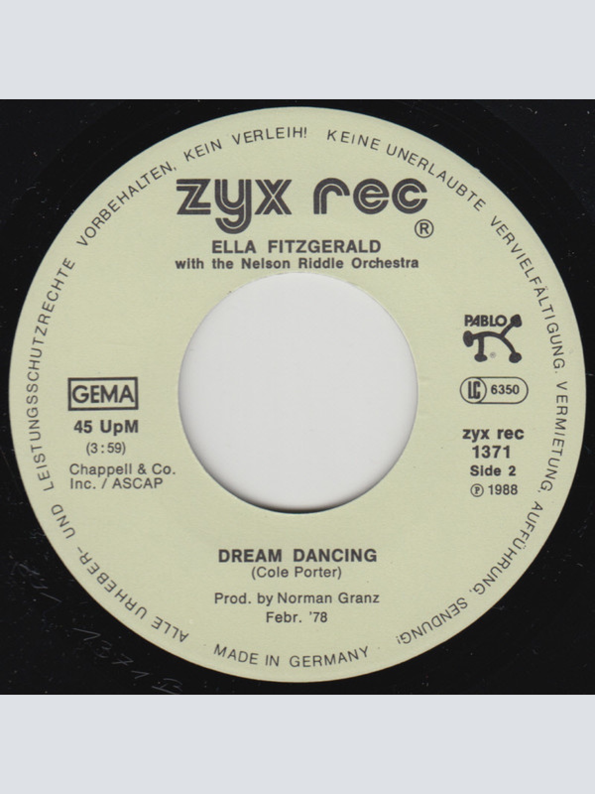 Vinyl / Ella Fitzgerald With The Nelson Riddle Orchestra* - I Get A Kick Out Of You / Dream Dancing