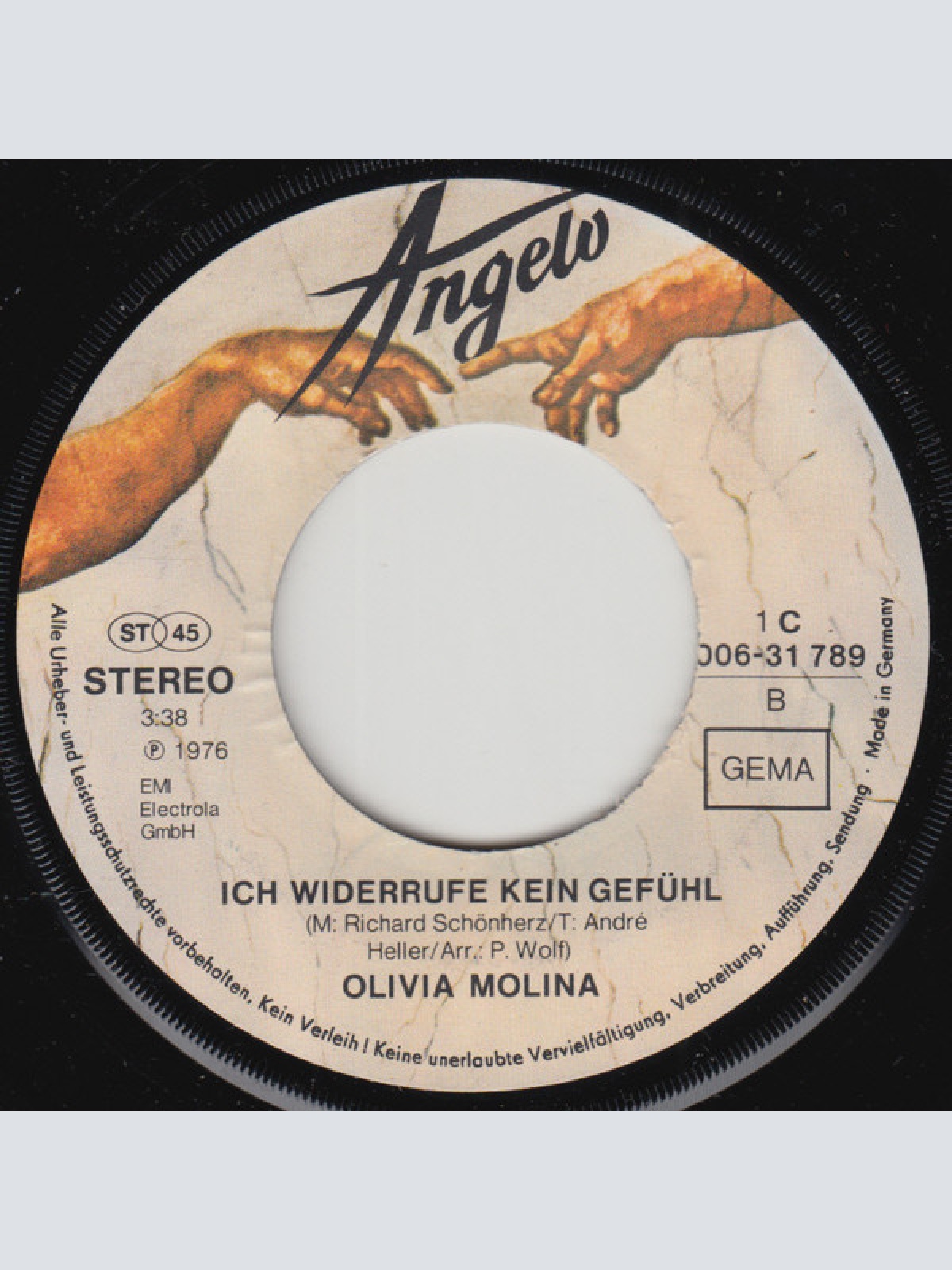 Vinyl / Olivia Molina Special Guest José Feliciano - Du, Du, Du / Ich Widerrufe Kein Gefühl