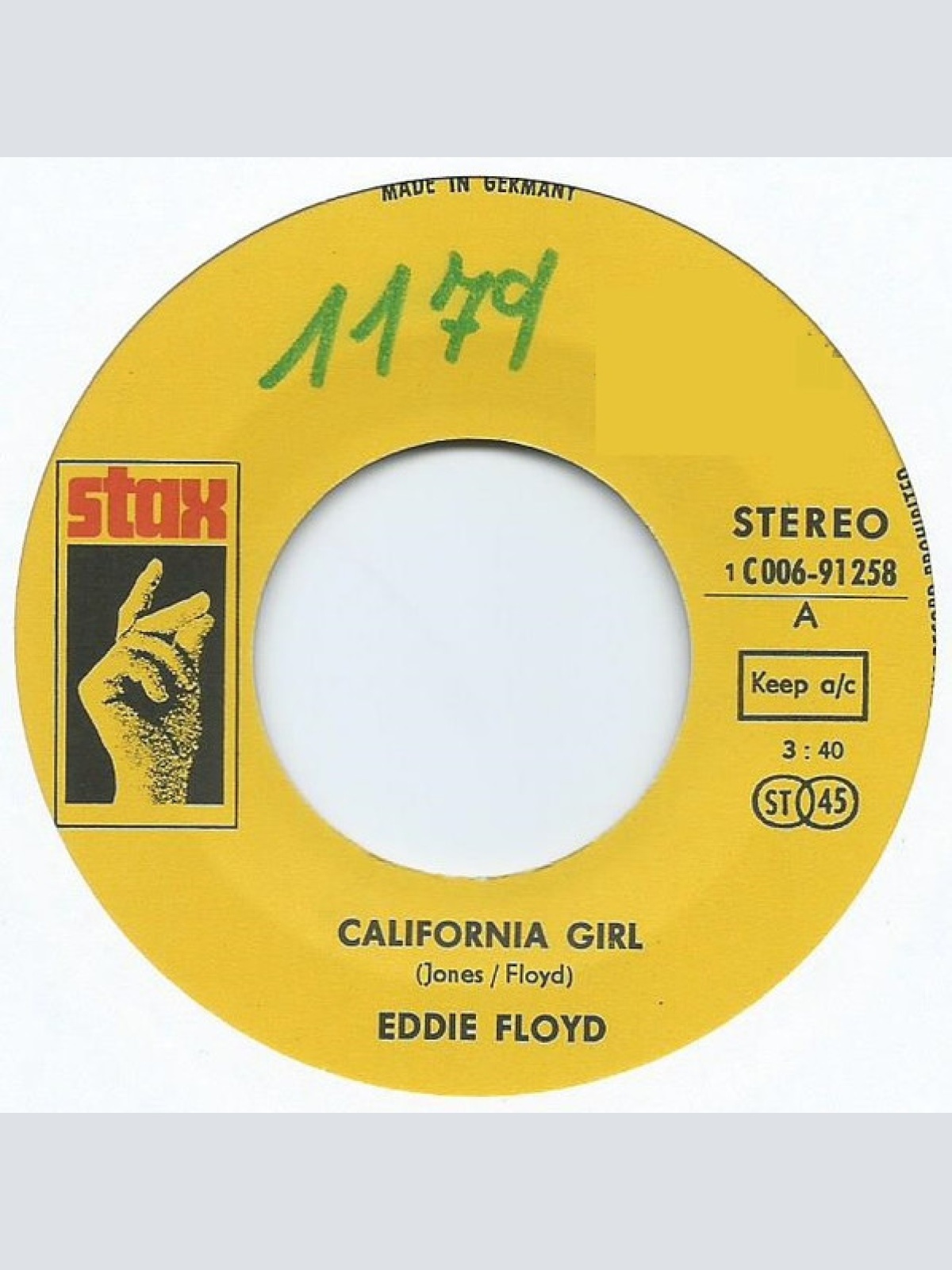Vinyl / Eddie Floyd - California Girl / Woodman