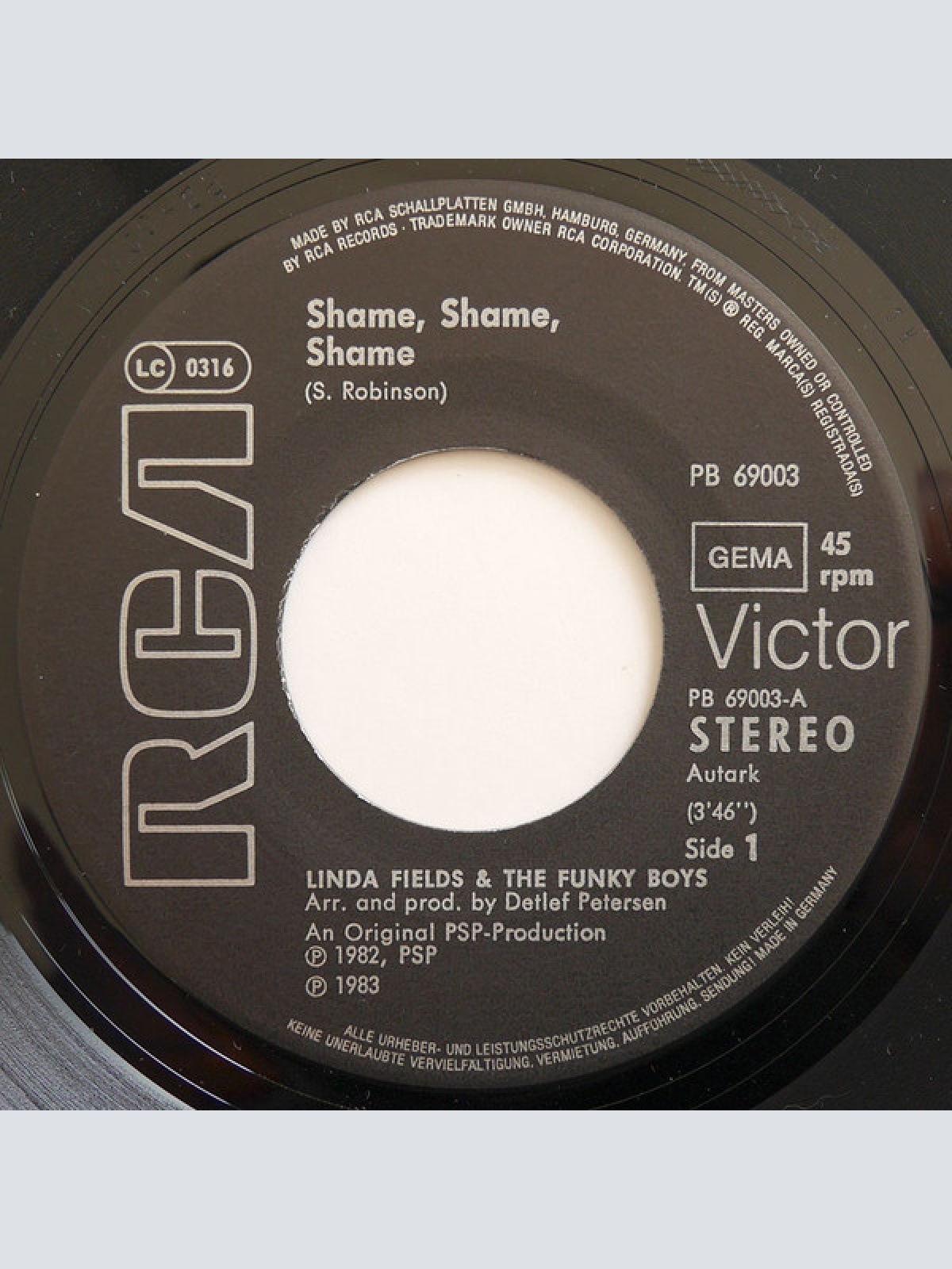 Vinyl / Linda Fields & The Funky Boys - Shame, Shame, Shame (New Disco-Version)