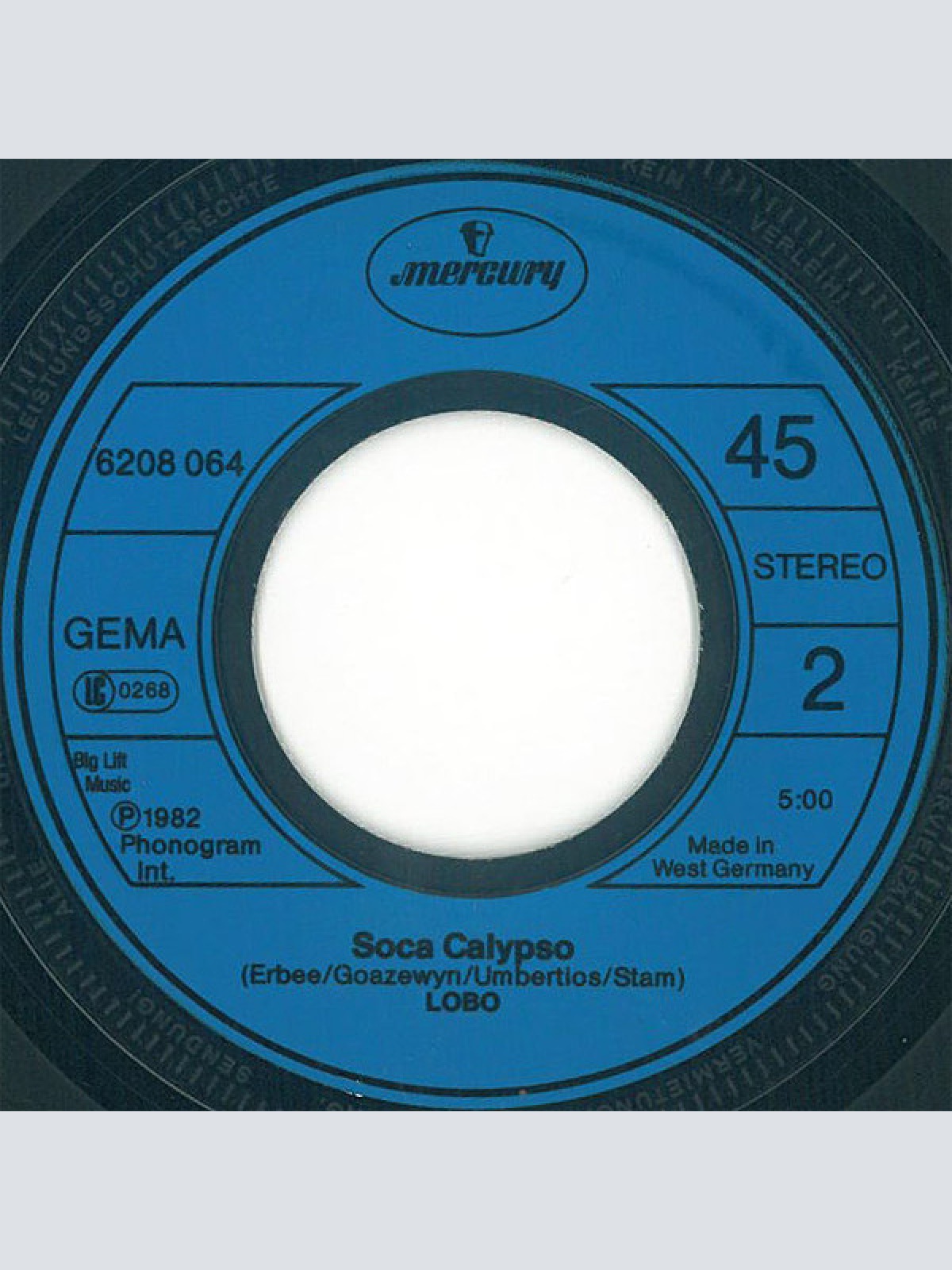 Vinyl / Lobo - The Soca Calypso Party