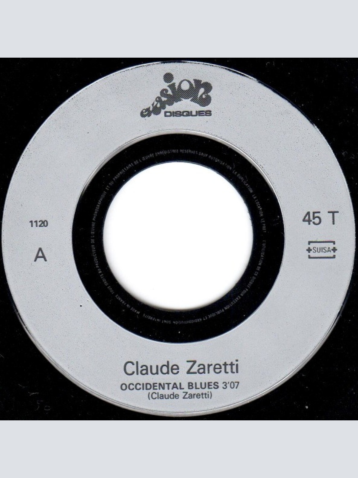 Vinyl / Claude Zaretti - Occidental Blues / Viens, Je T'Appellerai Plus