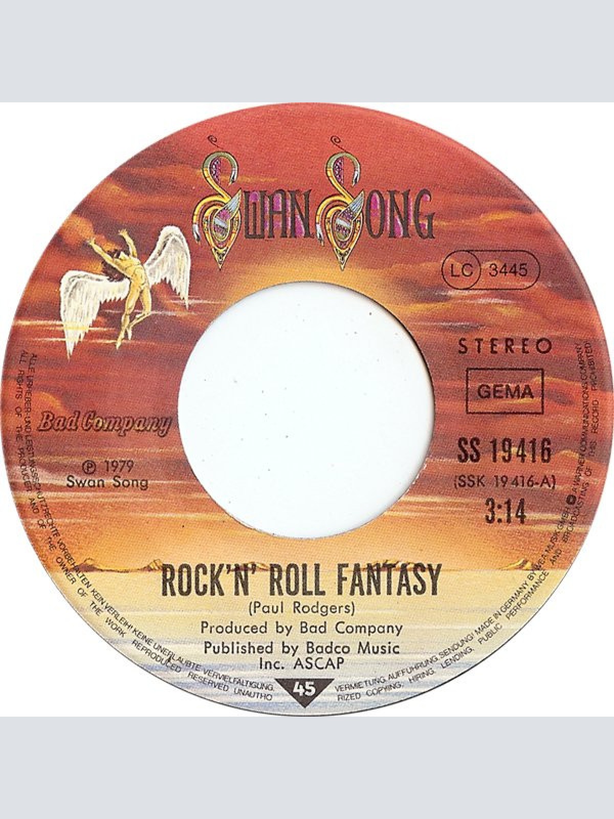 Vinyl / Bad Company (3) - Rock 'n' Roll Fantasy