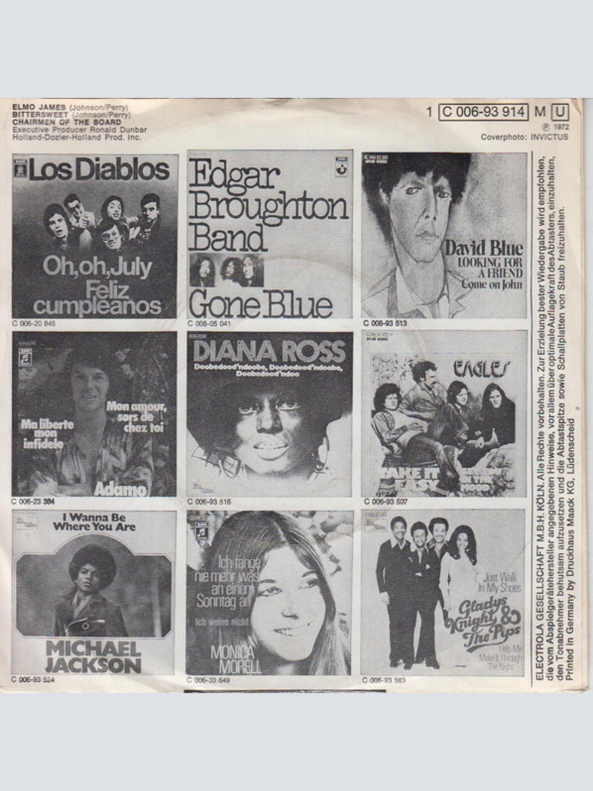 Vinyl / Chairmen Of The Board - Elmo James