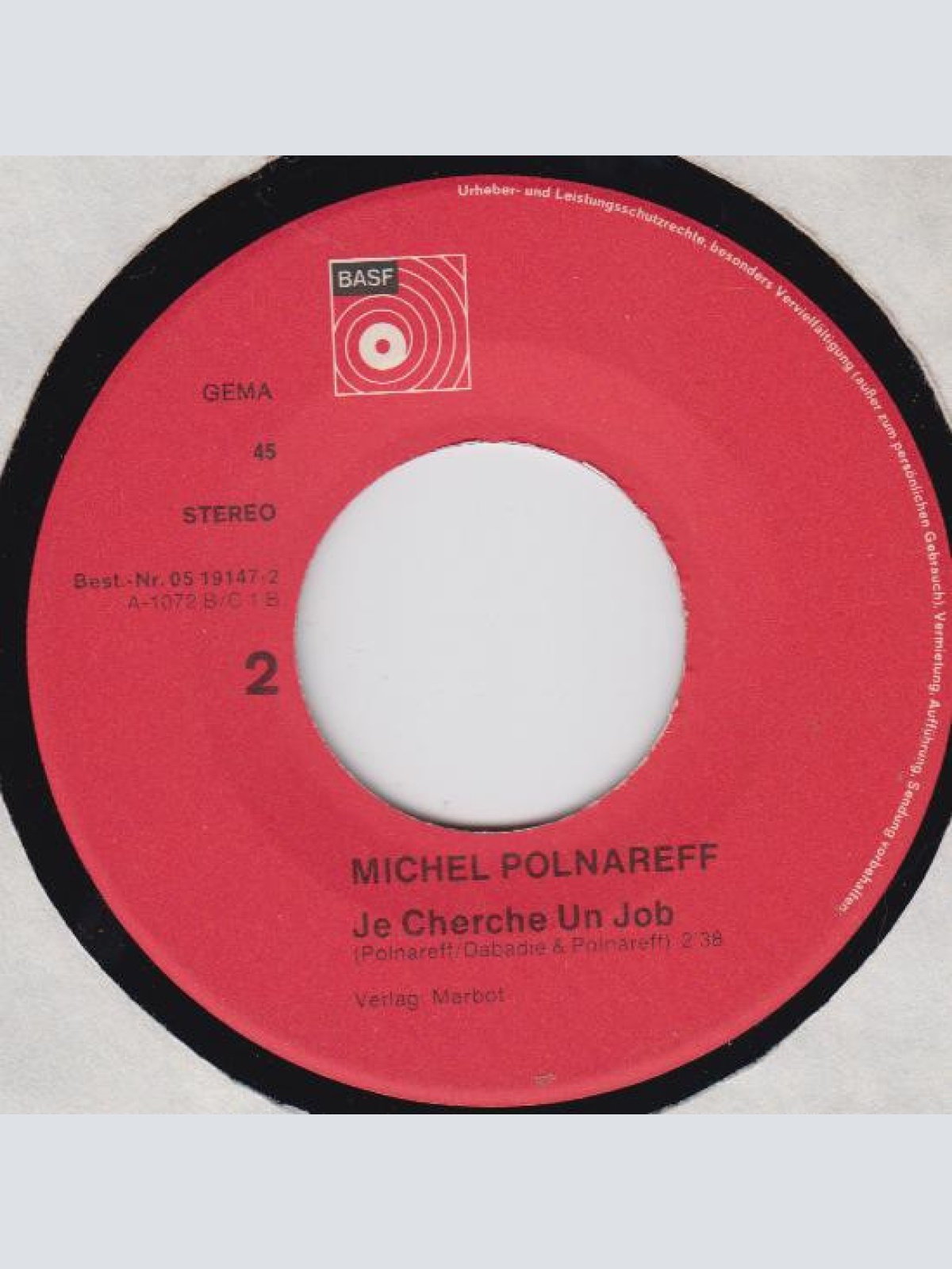 Vinyl / Michel Polnareff - On Ira Tous Au Paradis