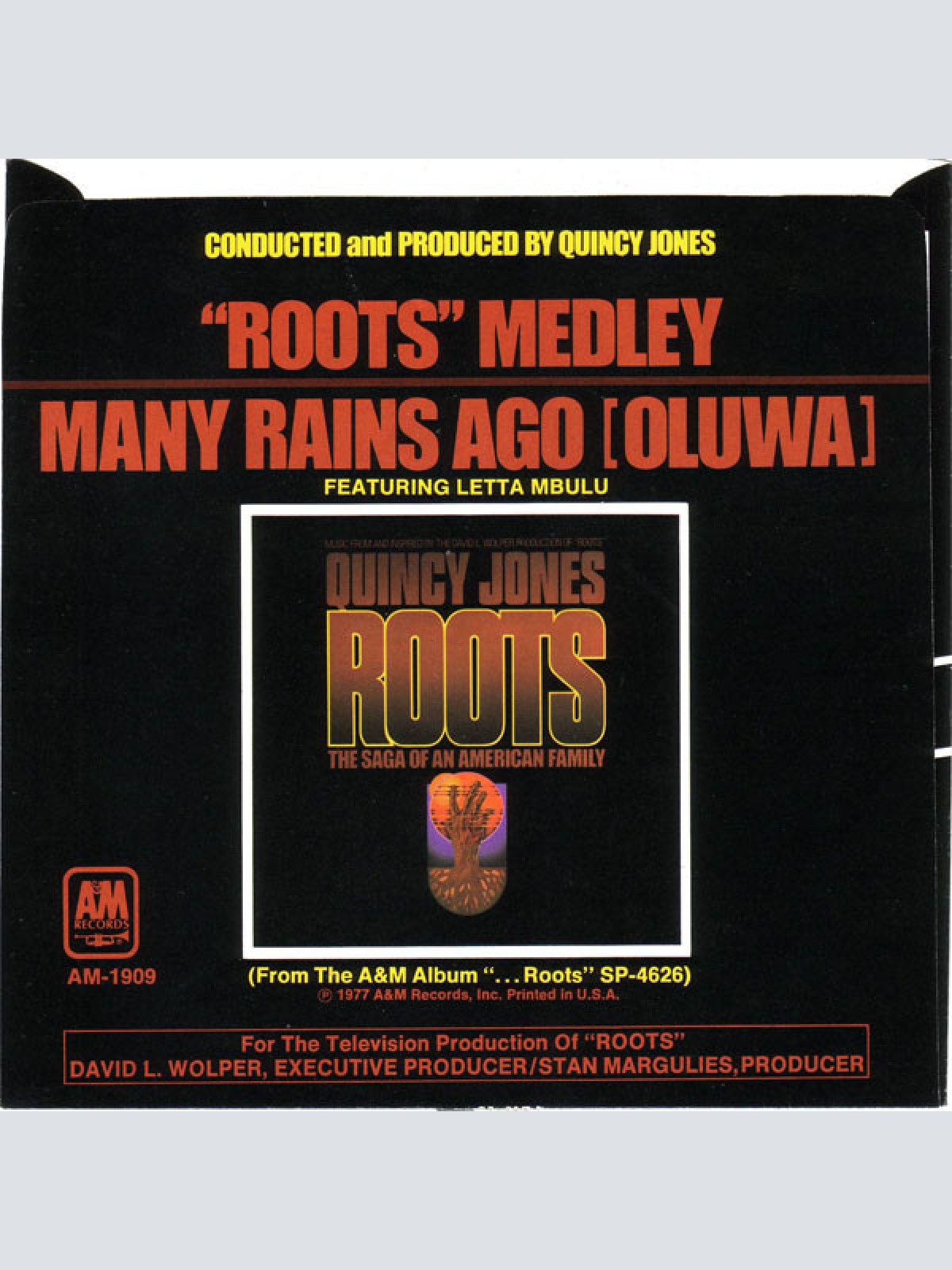 Vinyl / Quincy Jones - Roots Medley / Many Rains Ago (Oluwa)