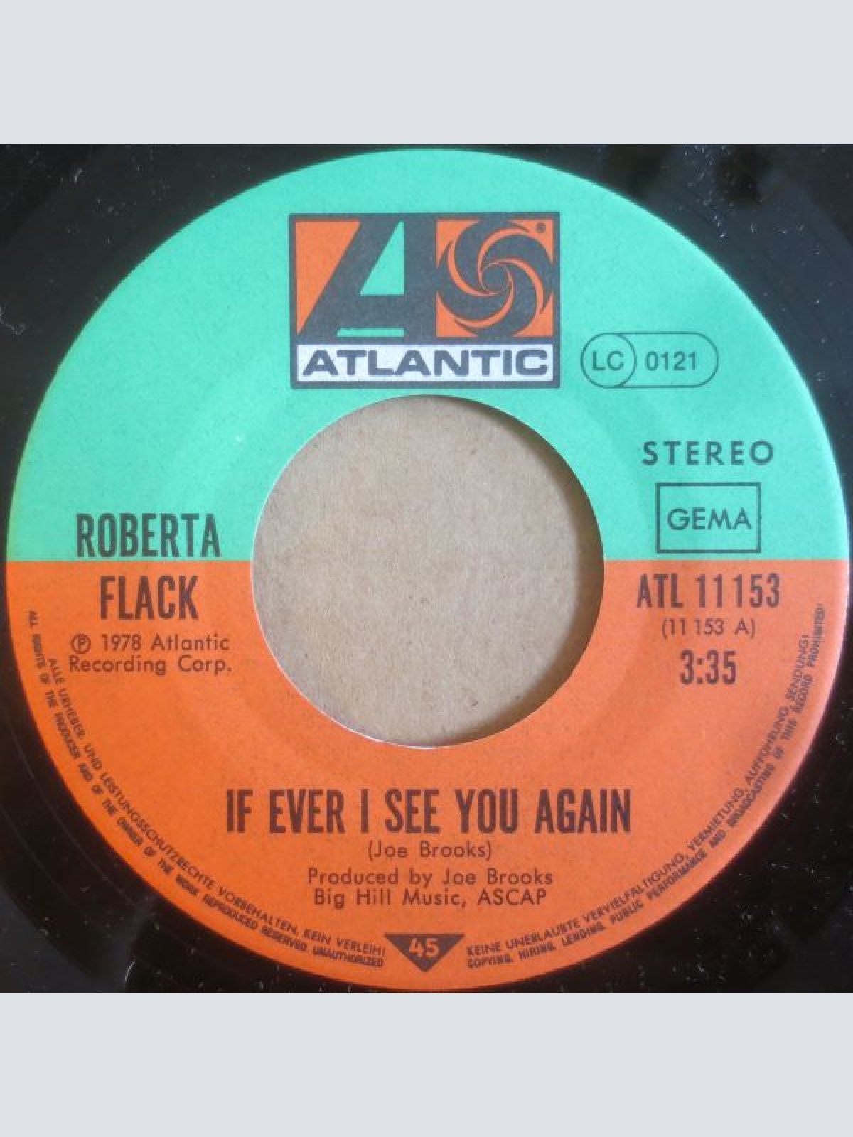 Vinyl / Roberta Flack - If I Ever See You Again