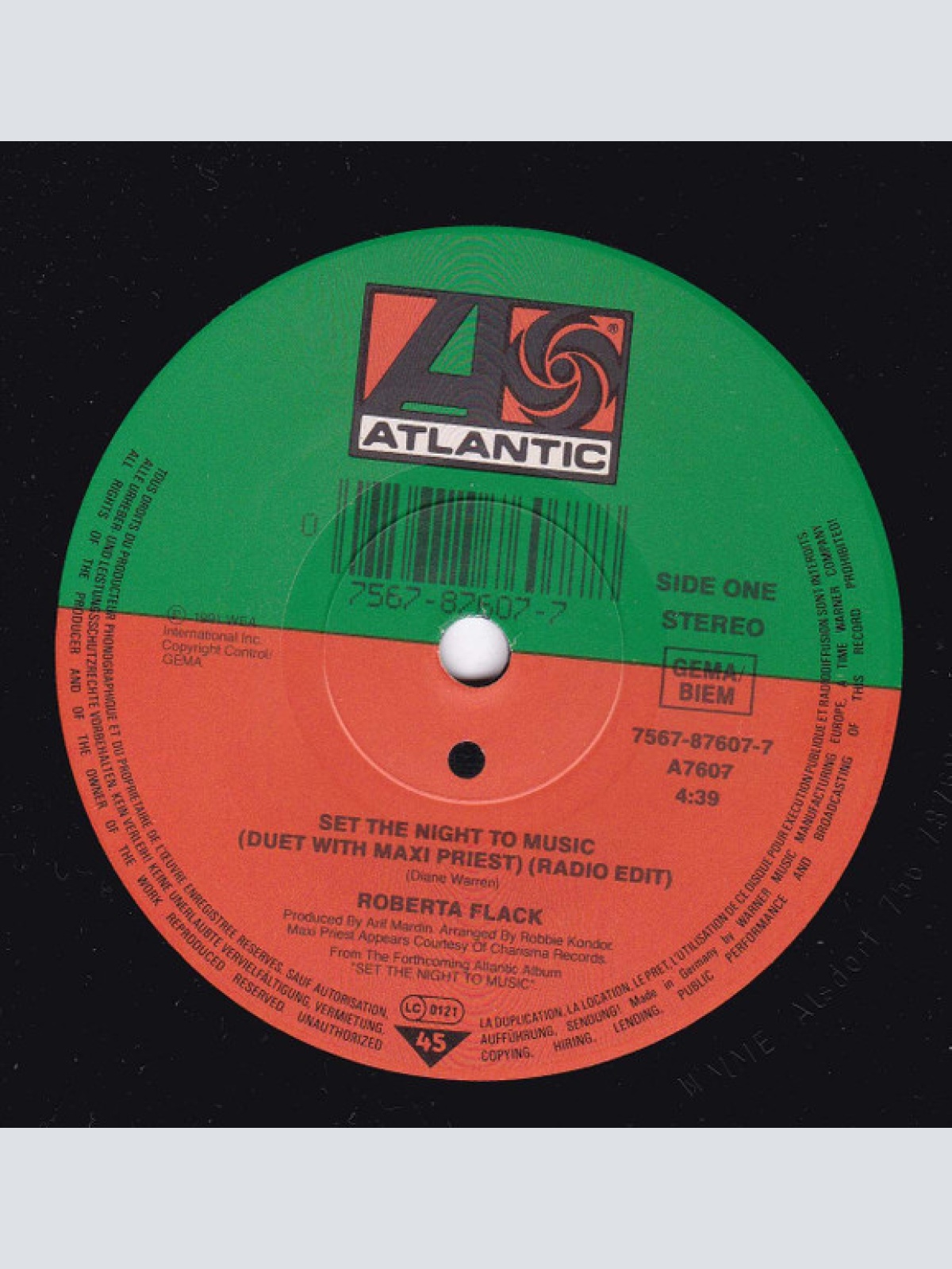 Vinyl / Roberta Flack Duet With Maxi Priest - Set The Night To Music