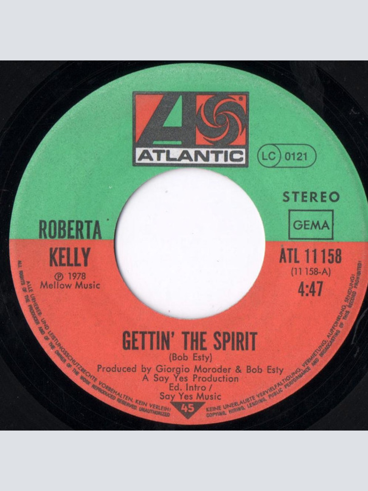 Vinyl / Roberta Kelly - Gettin' The Spirit
