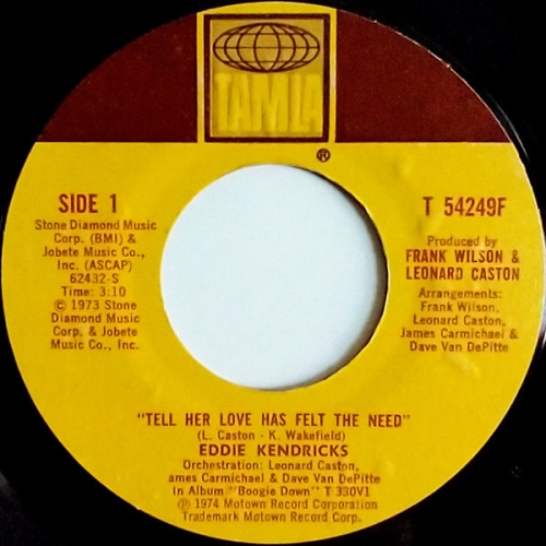 Vinyl / Eddie Kendricks - Tell Her Love Has Felt The Need