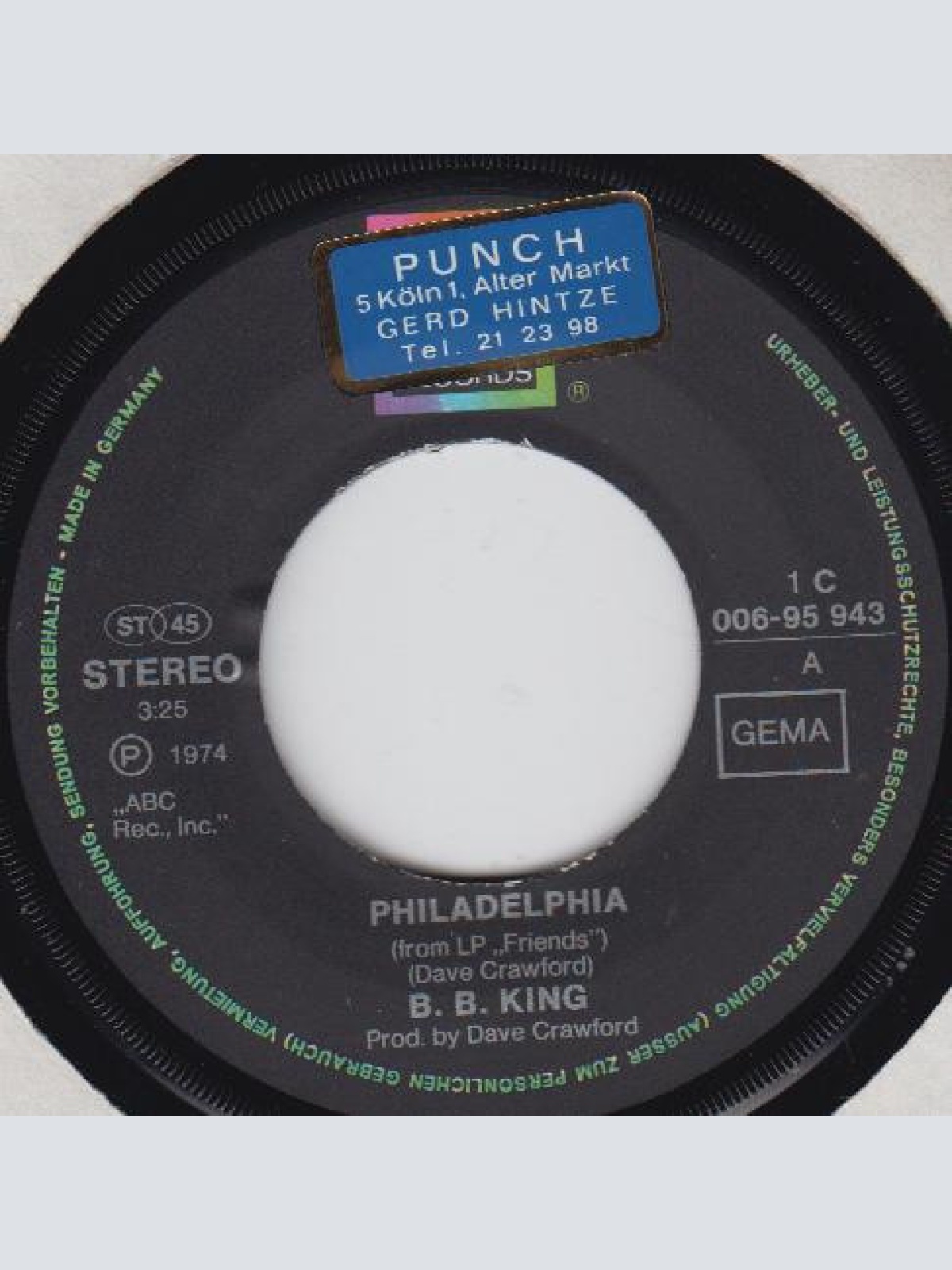 Vinyl / B.B. King - Philadelphia