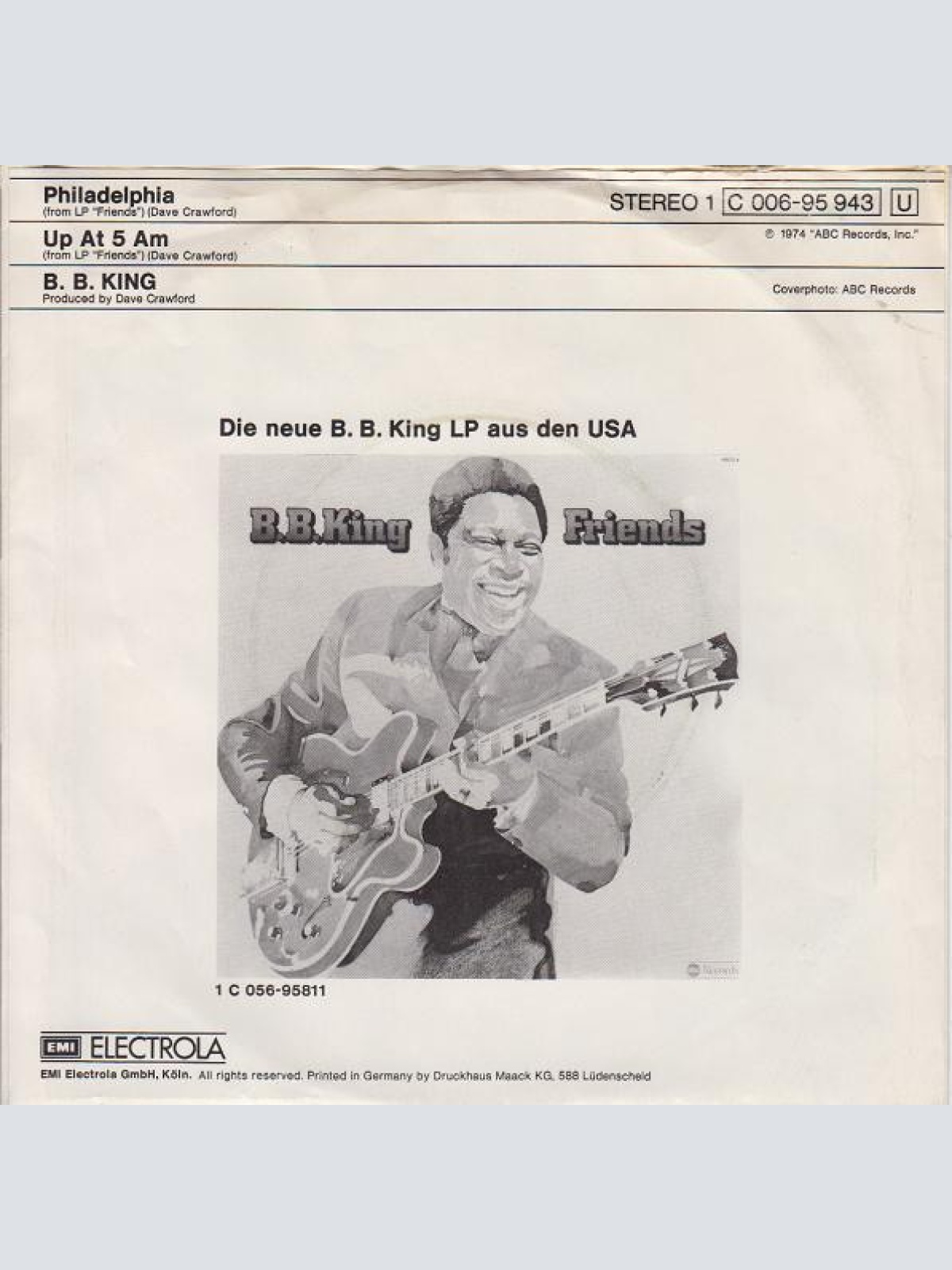 Vinyl / B.B. King - Philadelphia