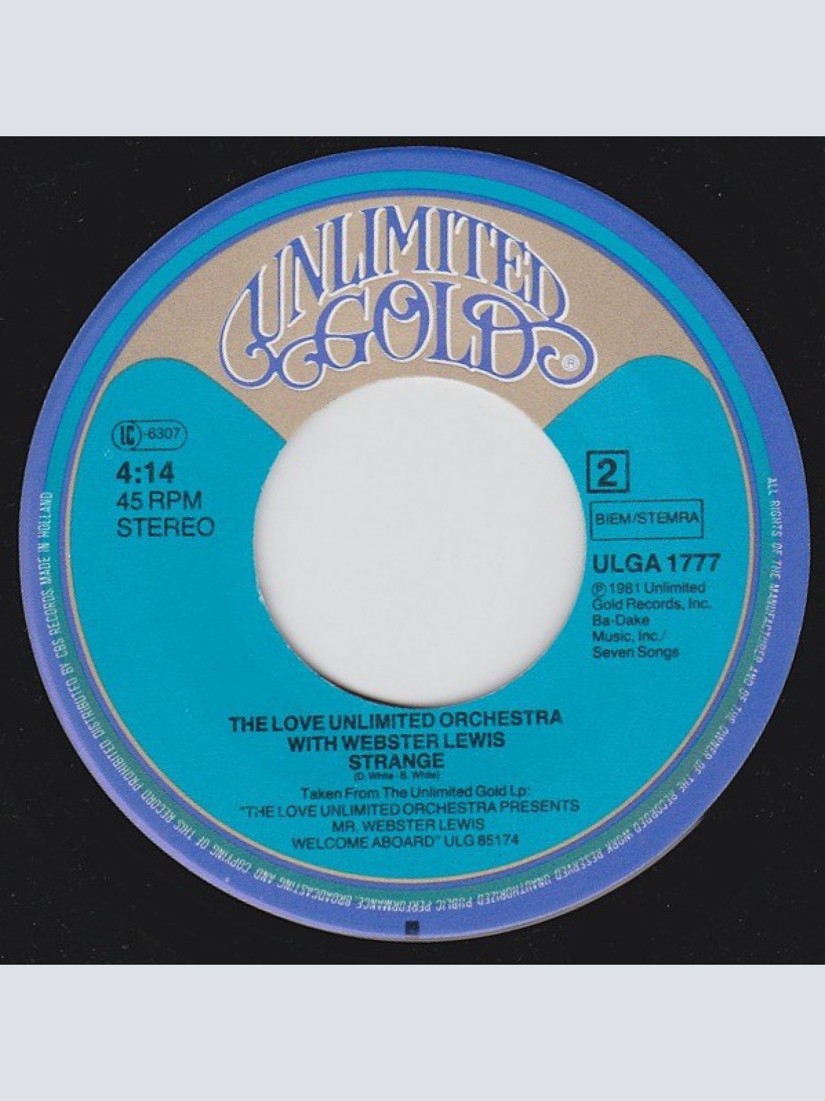 Vinyl / The Love Unlimited Orchestra* With Webster Lewis - Welcome Aboard