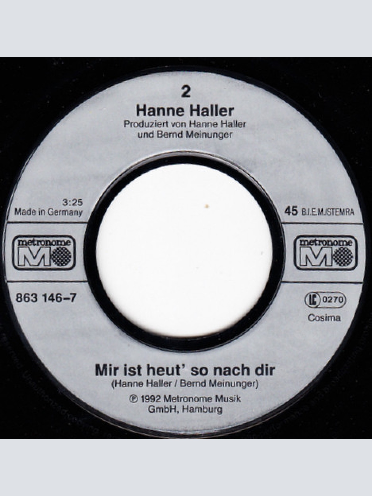 Vinyl / Hanne Haller - Schatz, Ich Will Ja Nicht Meckern
