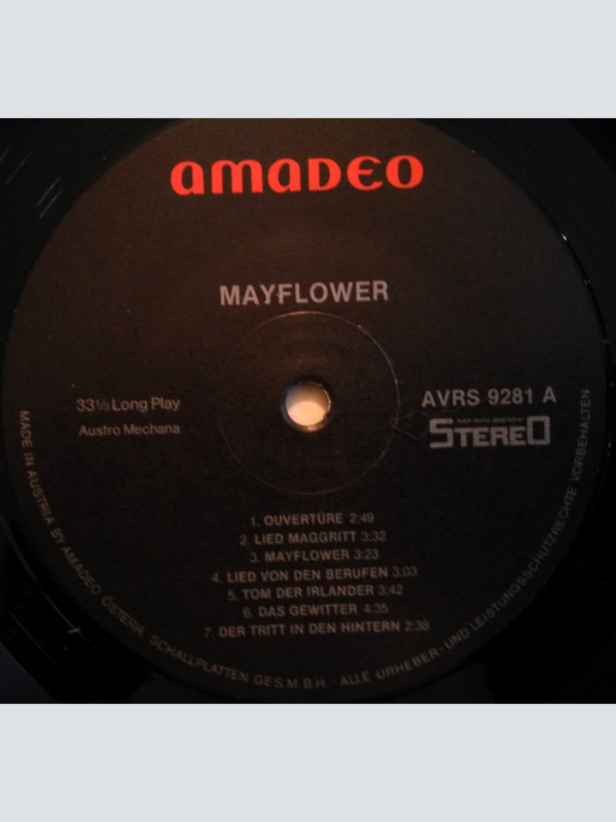 Vinyl / Éric Charden* - Guy Bontempelli - Mayflower - Deutschsprachige Erstauffuehrung Im Theater An Der Wien