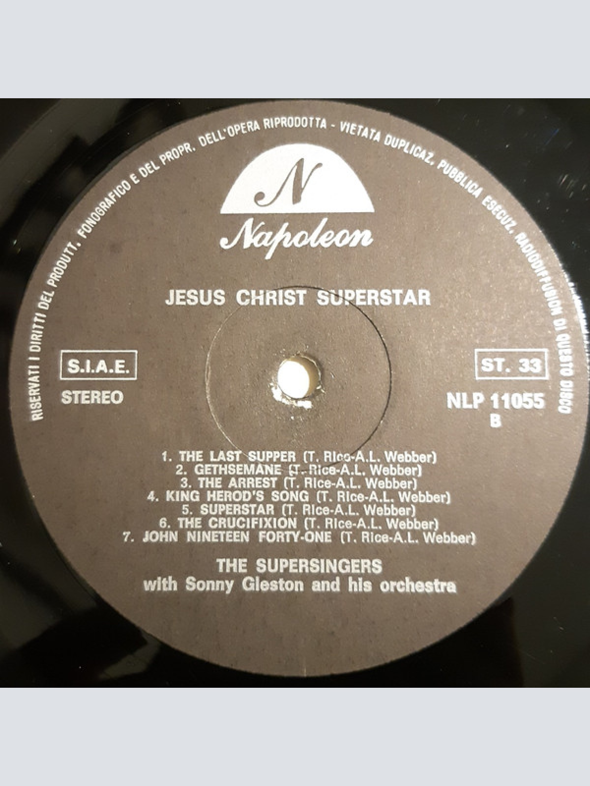 Vinyl / The Supersingers* With Sonny Gleston And His Orchestra* - Jesus Christ Superstar