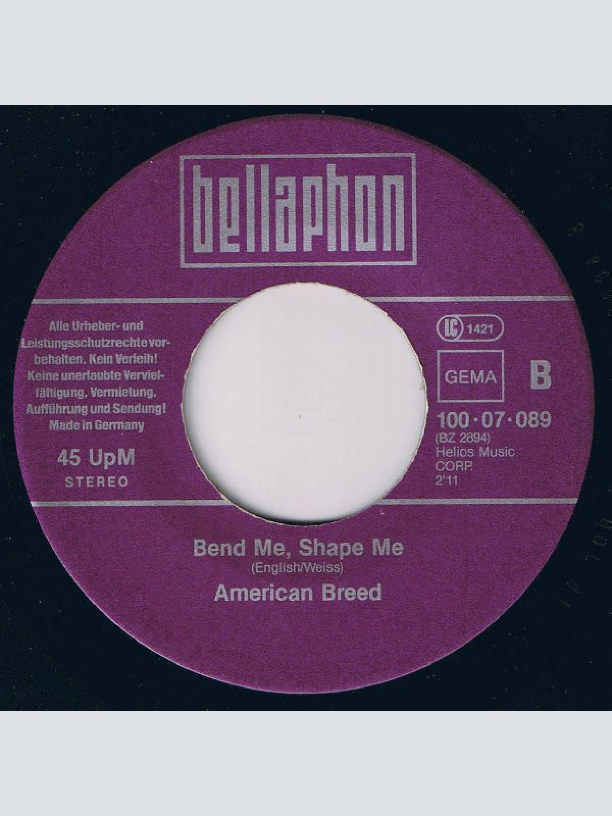 Vinyl / John Fred & His Playboy Band / American Breed* - Judy In Disguise (With Glasses) / Bend Me, Shape Me