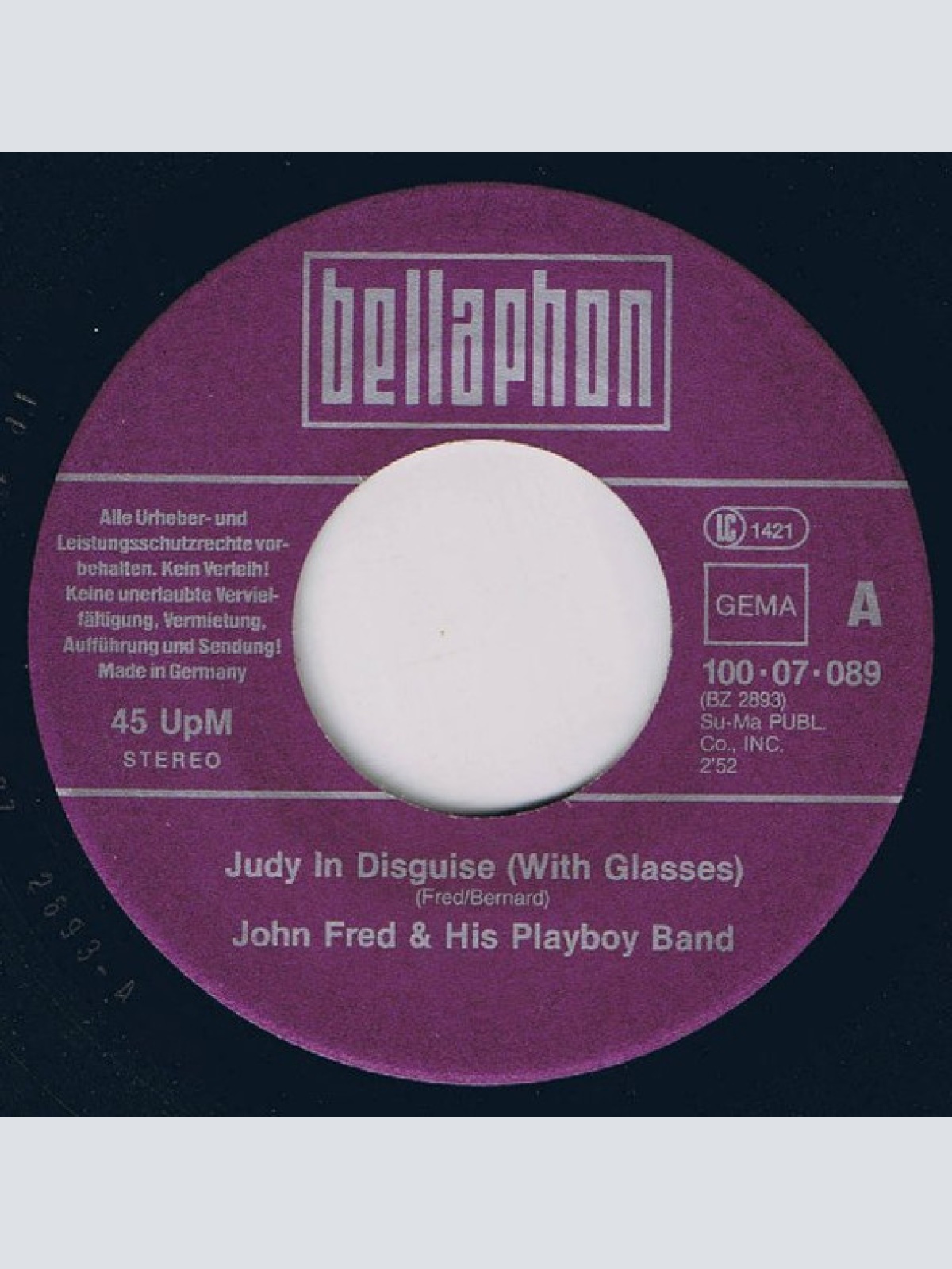 Vinyl / John Fred & His Playboy Band / American Breed* - Judy In Disguise (With Glasses) / Bend Me, Shape Me