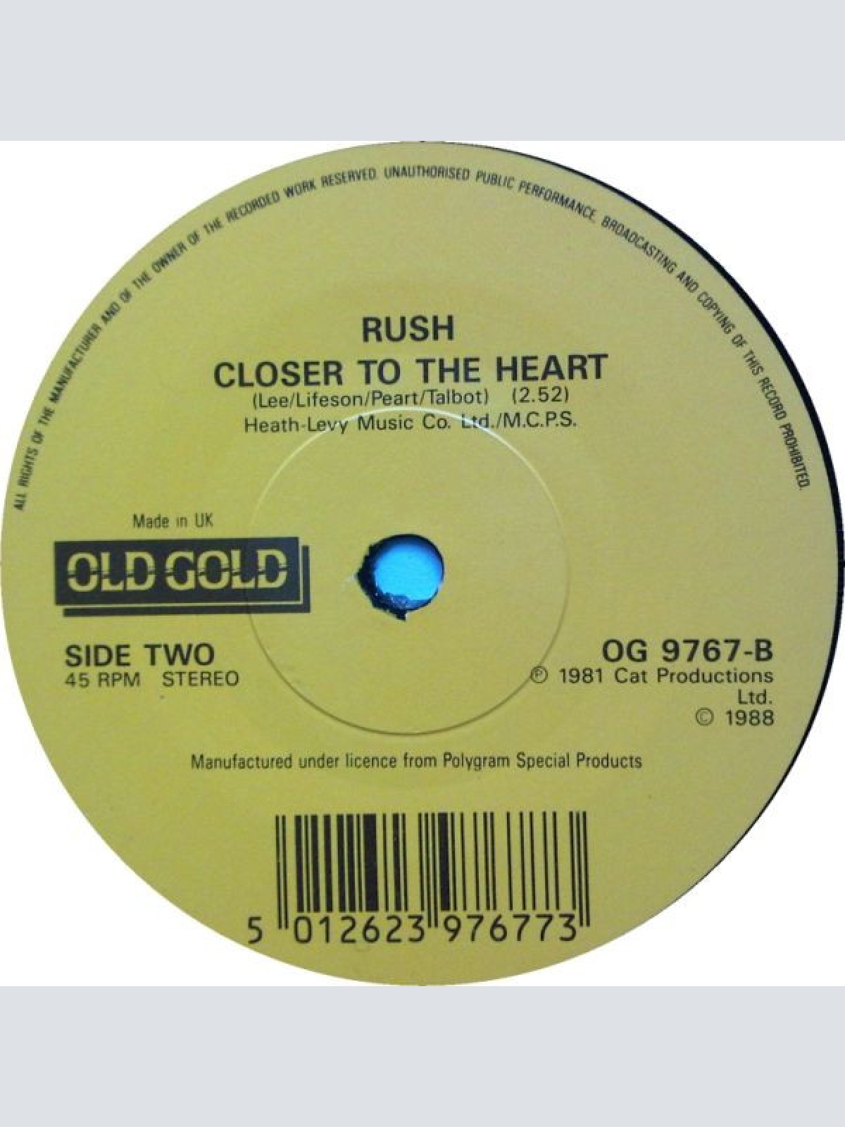 Vinyl / Rush - Spirit Of Radio