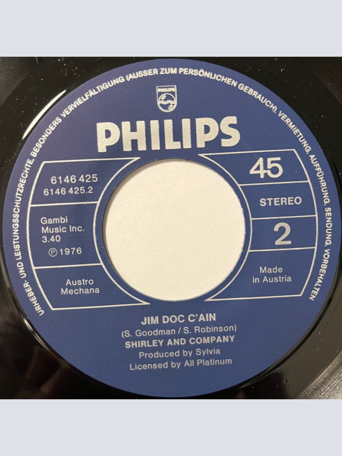 Vinyl / Shirley And Company* - I Like To Dance / Jim Doc C'Ain
