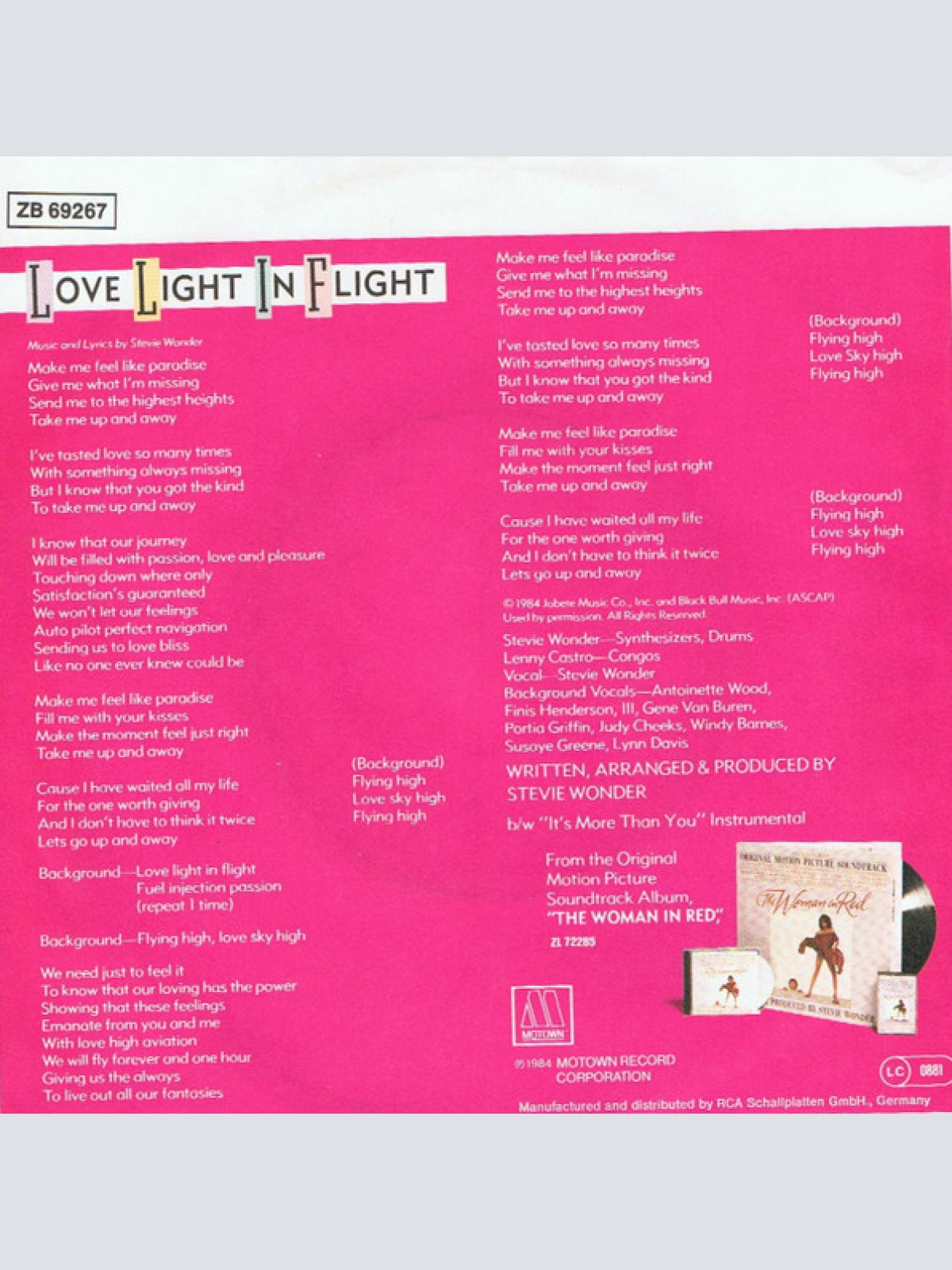 Vinyl / Stevie Wonder - Love Light In Flight