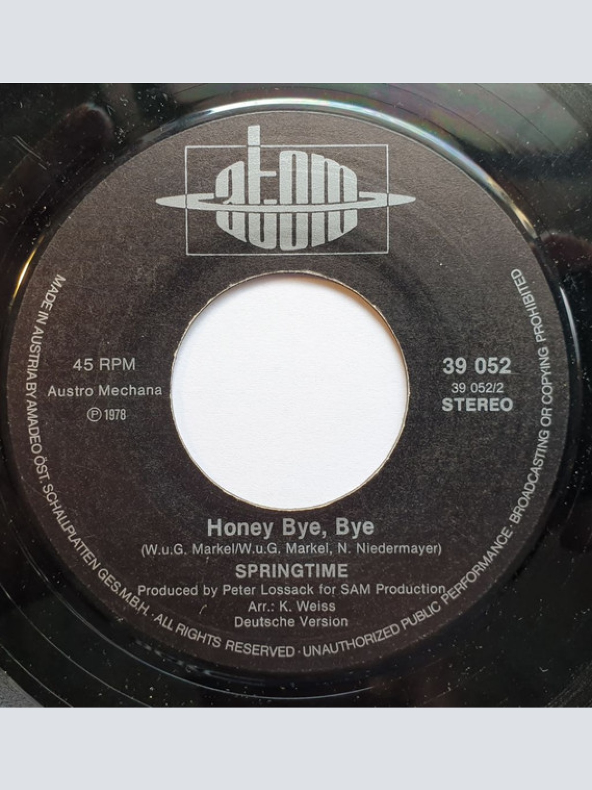 Vinyl / Springtime (3) - Mrs. Caroline Robinson