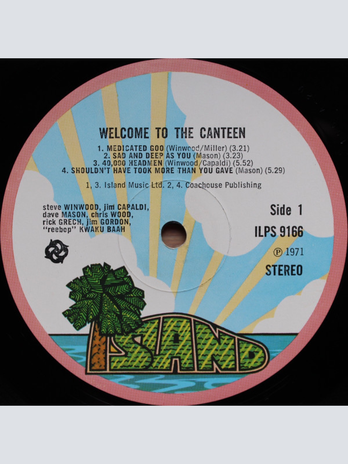 Vinyl / Traffic - Welcome To The Canteen