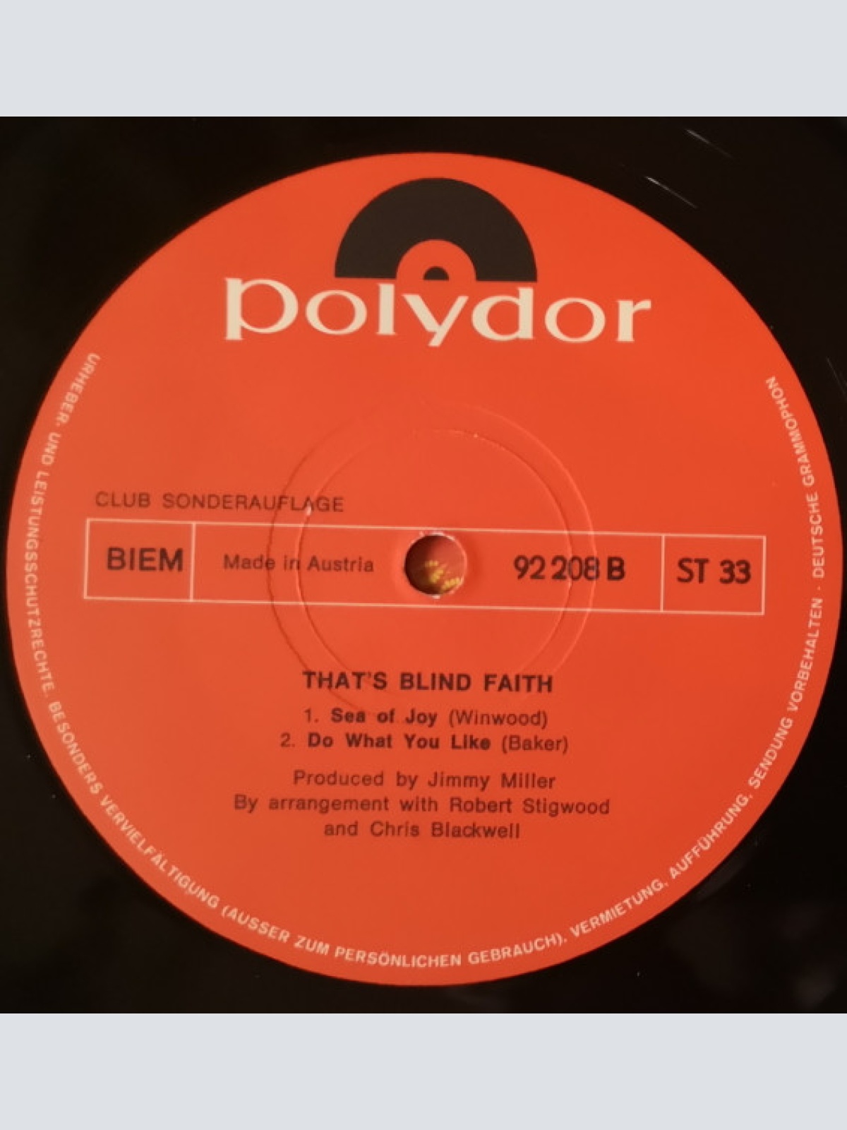 Vinyl / Blind Faith (2) - That's Blind Faith