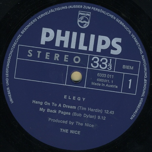 Vinyl / The Nice - Elegy
