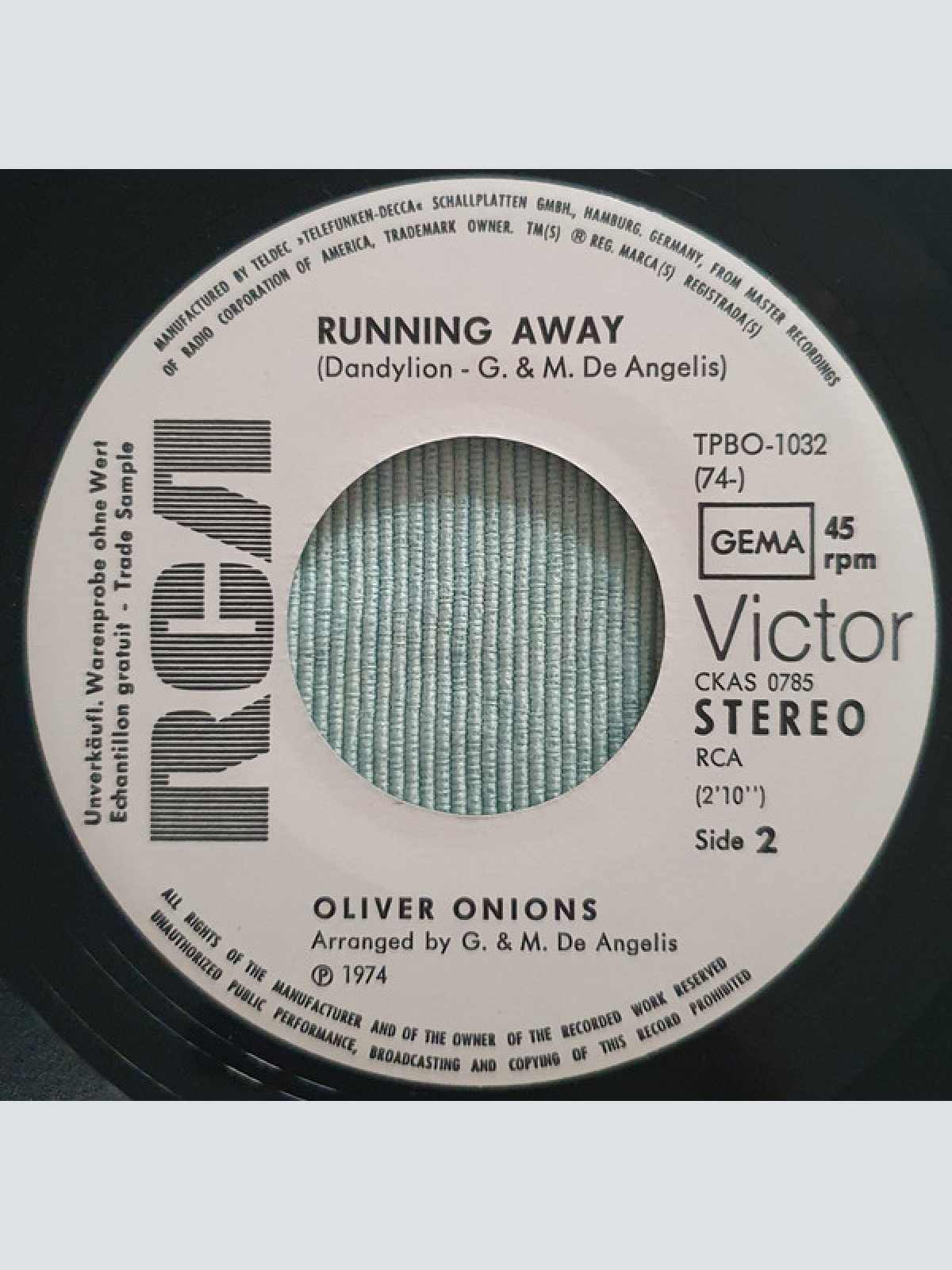 Vinyl / Oliver Onions - Take It Easy Joe
