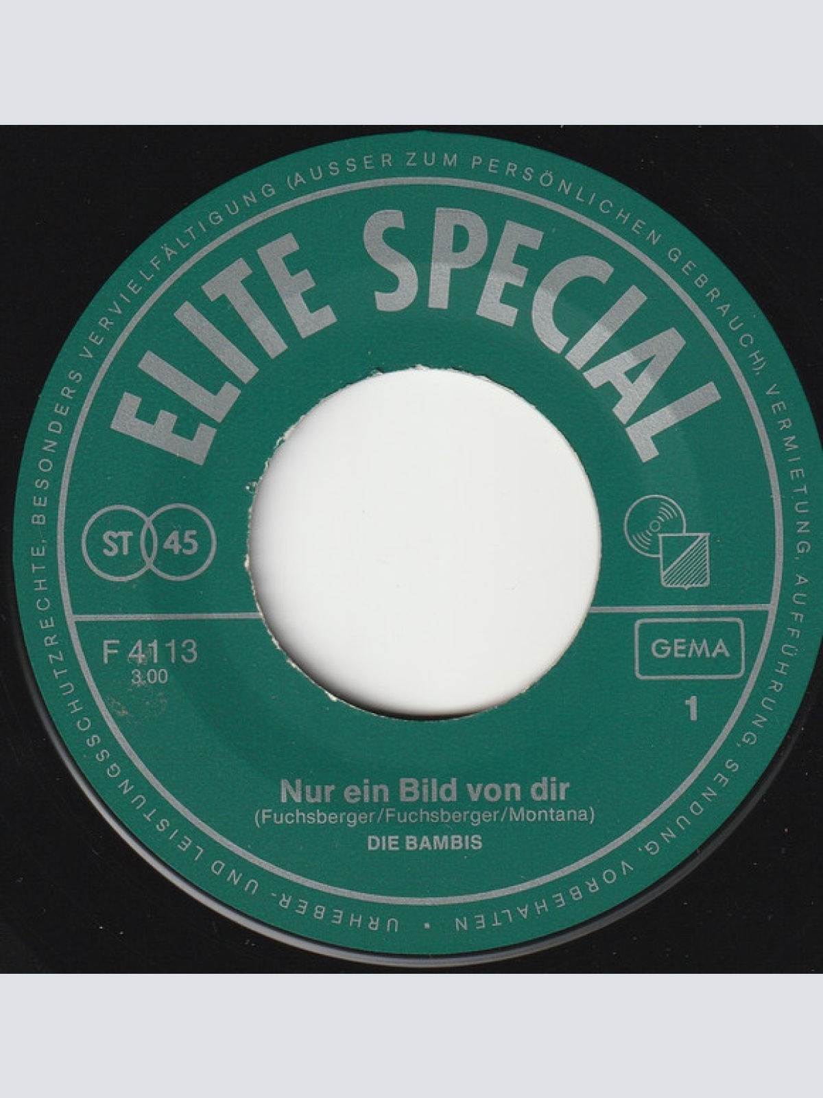 Vinyl / Die Bambies* - Nur Ein Bild Von Dir / Gina