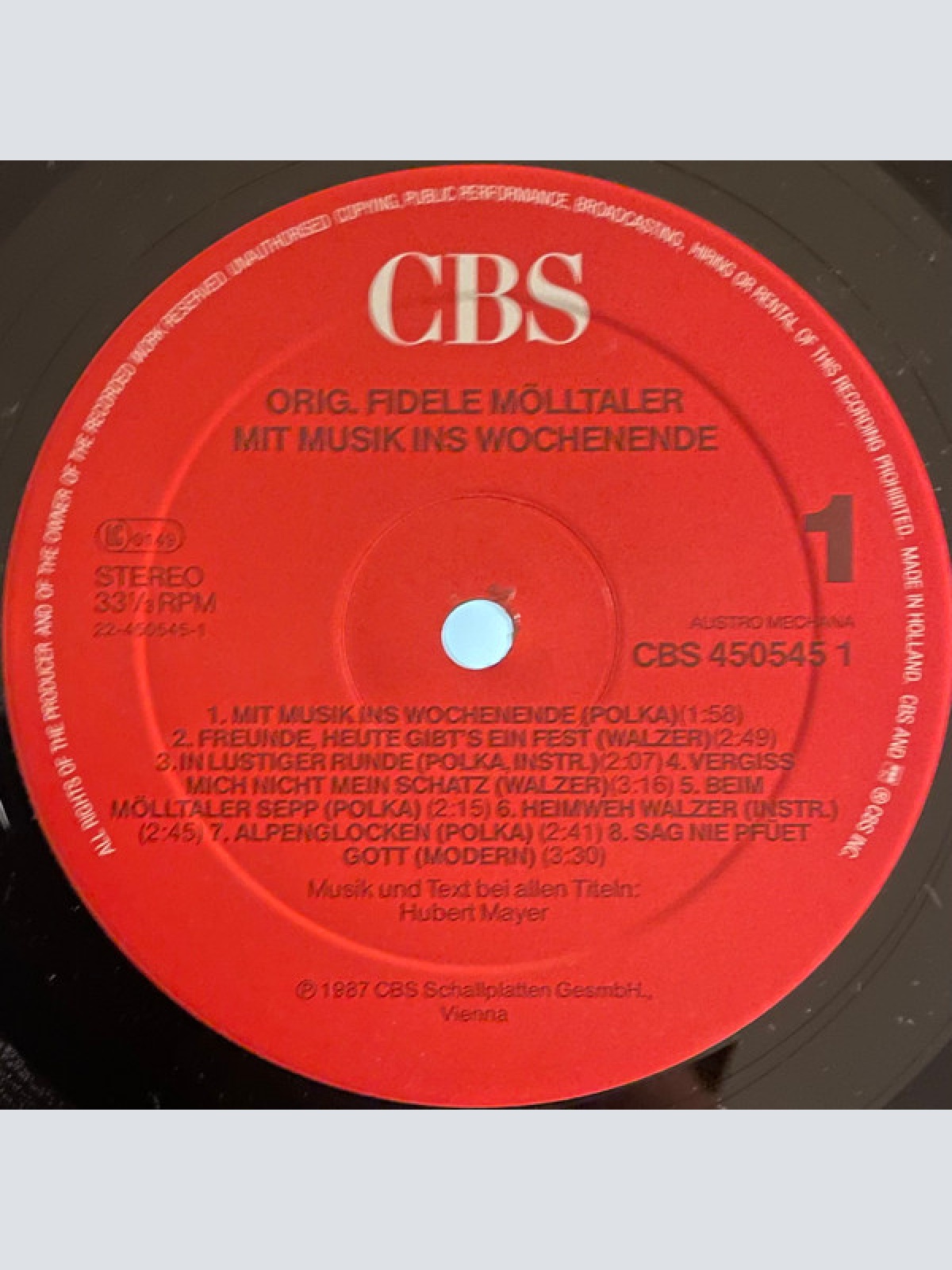 Vinyl / Orig. Fidele Mölltaler* - Mit Musik Ins Wochenende