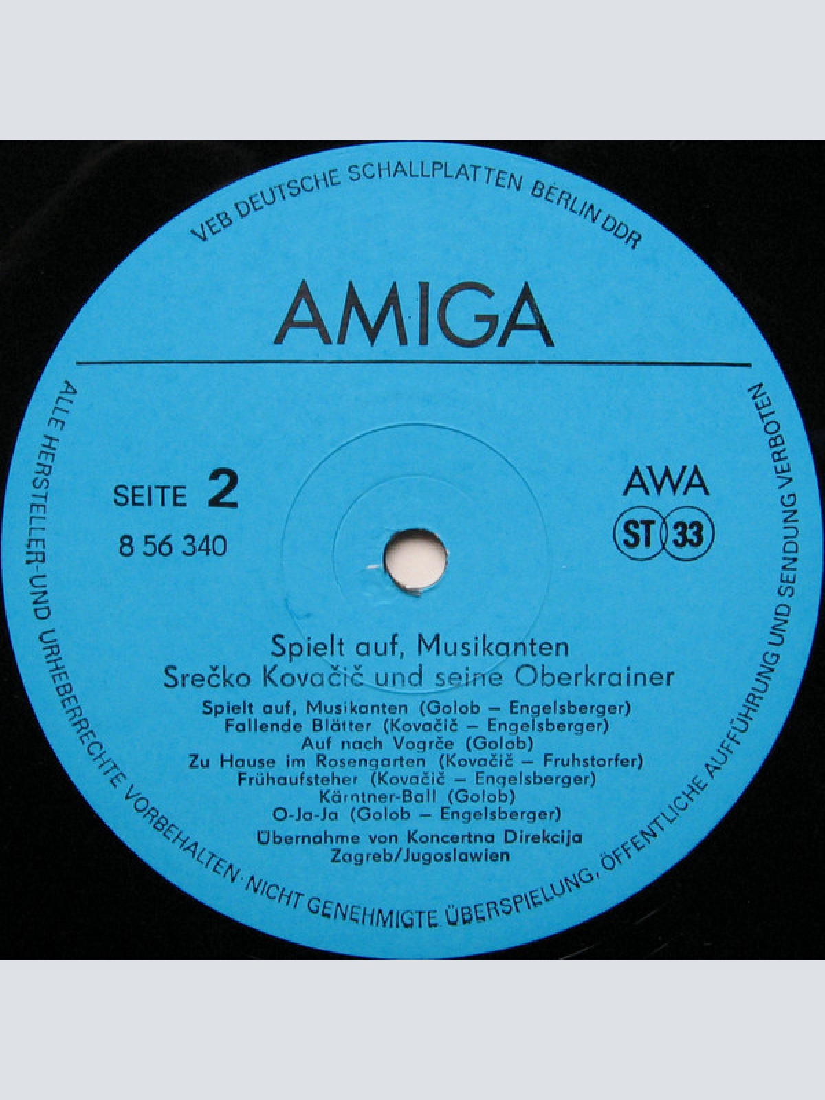 Vinyl / Srečko Kovačič Und Seine Oberkrainer* - Spielt Auf, Musikanten