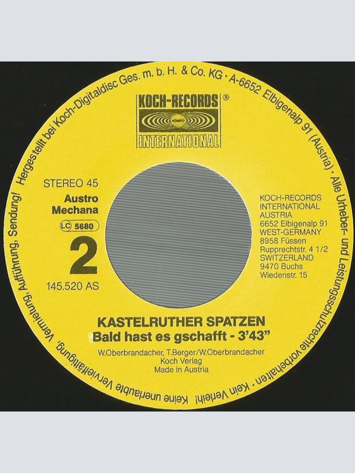 Vinyl / Kastelruther Spatzen - Tränen Am Ende Der Liebe