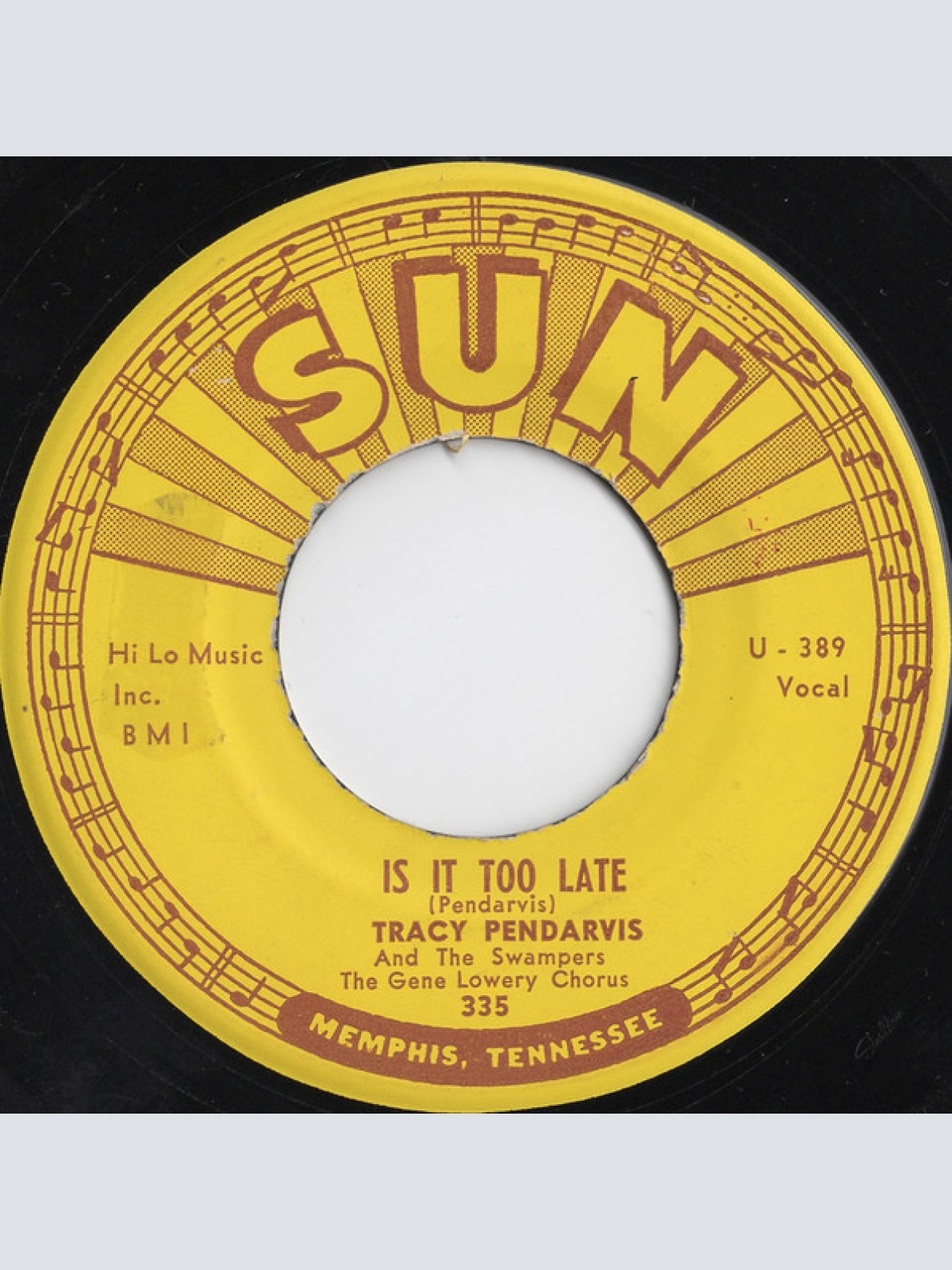 Vinyl / Tracy Pendarvis And The Swampers - A Thousand Guitars / Is It Too Late