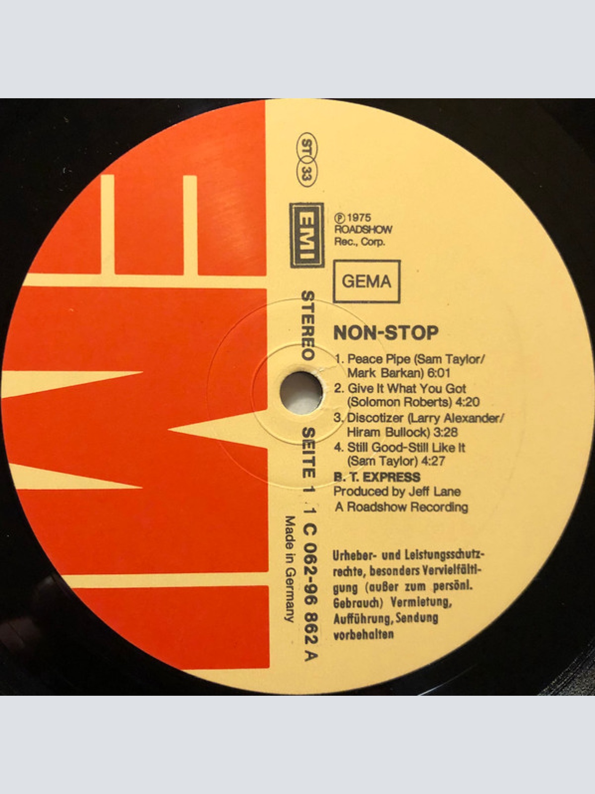 Vinyl / B.T. Express - Non Stop