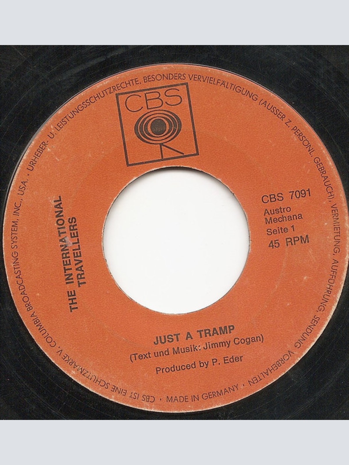 Vinyl / The International Travellers - Just A Tramp / The Skin