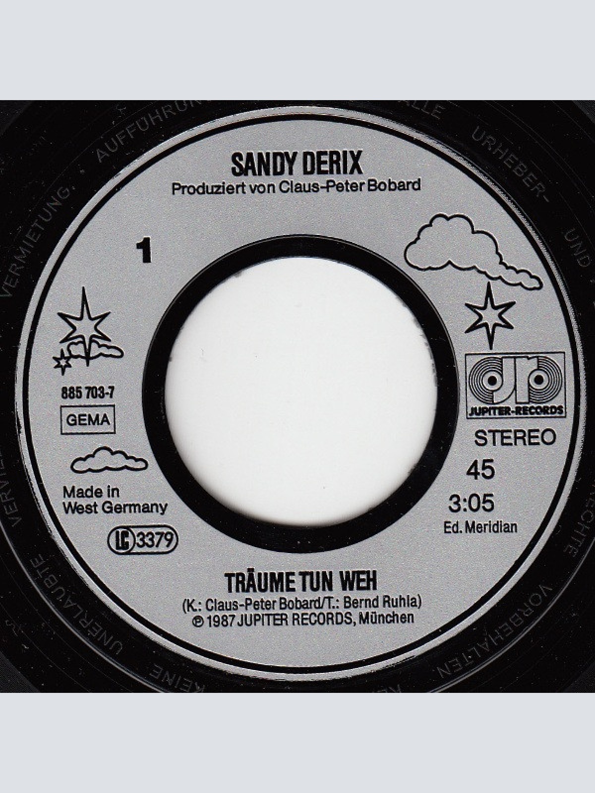 Vinyl / Sandy Derix - Träume Tun Weh