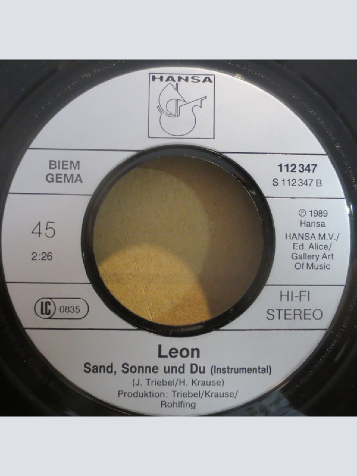 Vinyl / Leon* - Sand, Sonne Und Du