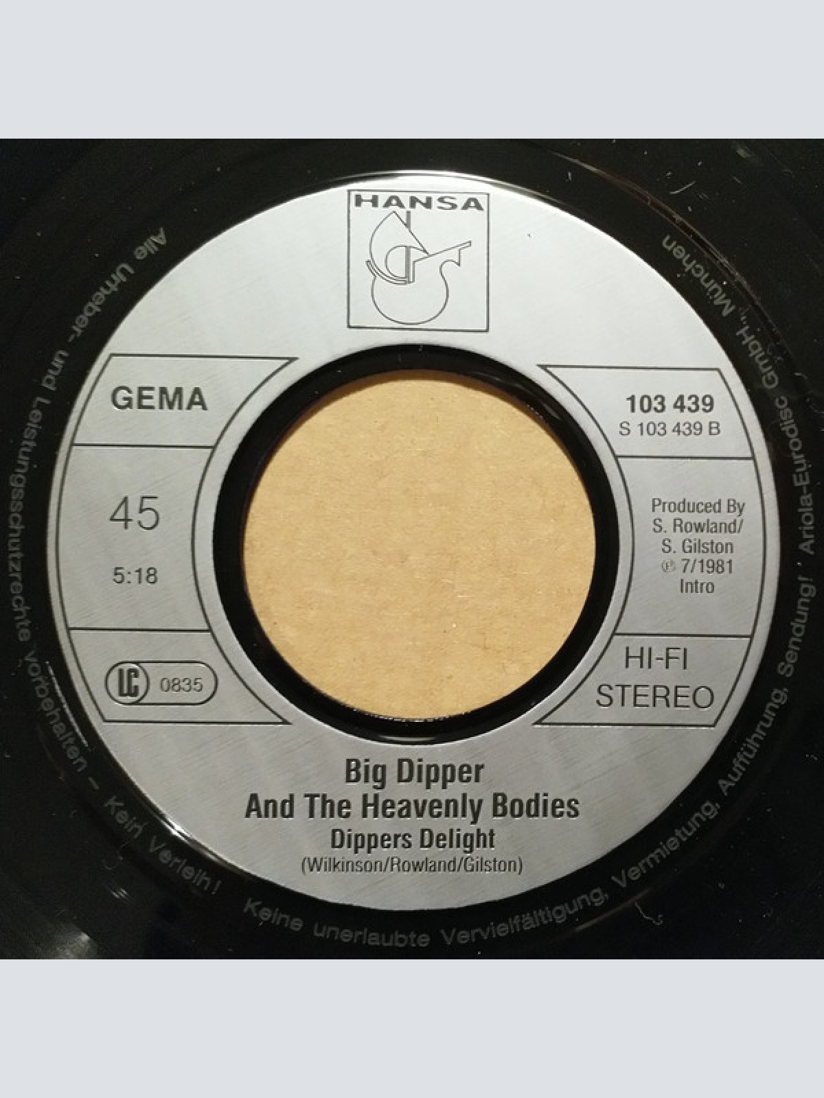 Vinyl / Big Dipper And The Heavenly Bodies - Victim Of The Planets