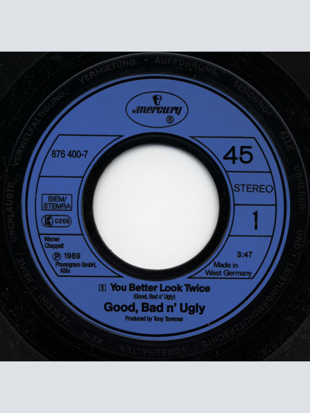 Vinyl / Good Bad N' Ugly* - You Better Look Twice