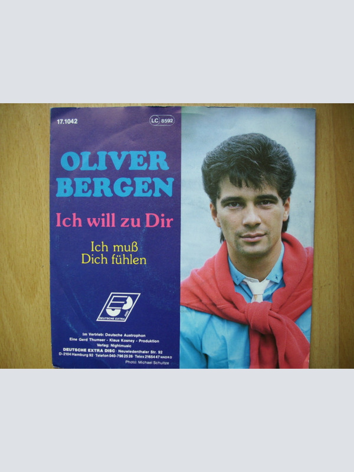 Vinyl / Oliver Bergen - Ich Will Zu Dir / Ich Muß Dich Fühlen