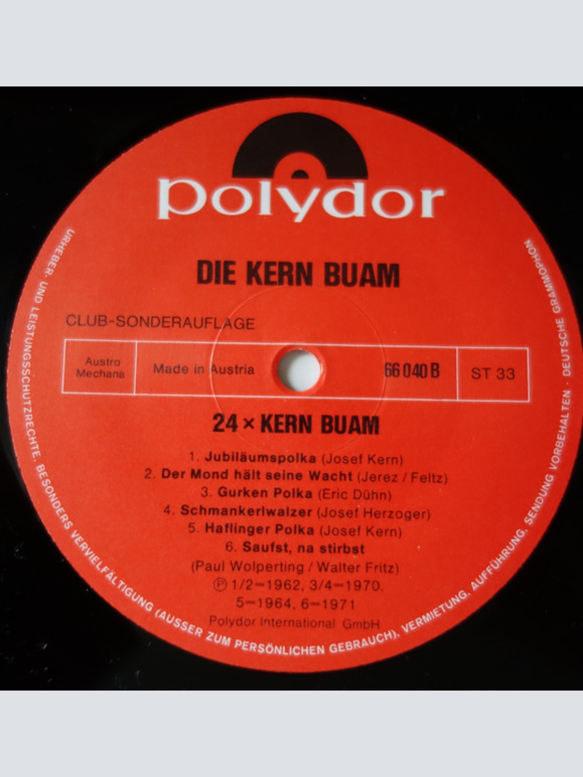 Vinyl / Die Kern Buam - 24 x Die Kern-Buam