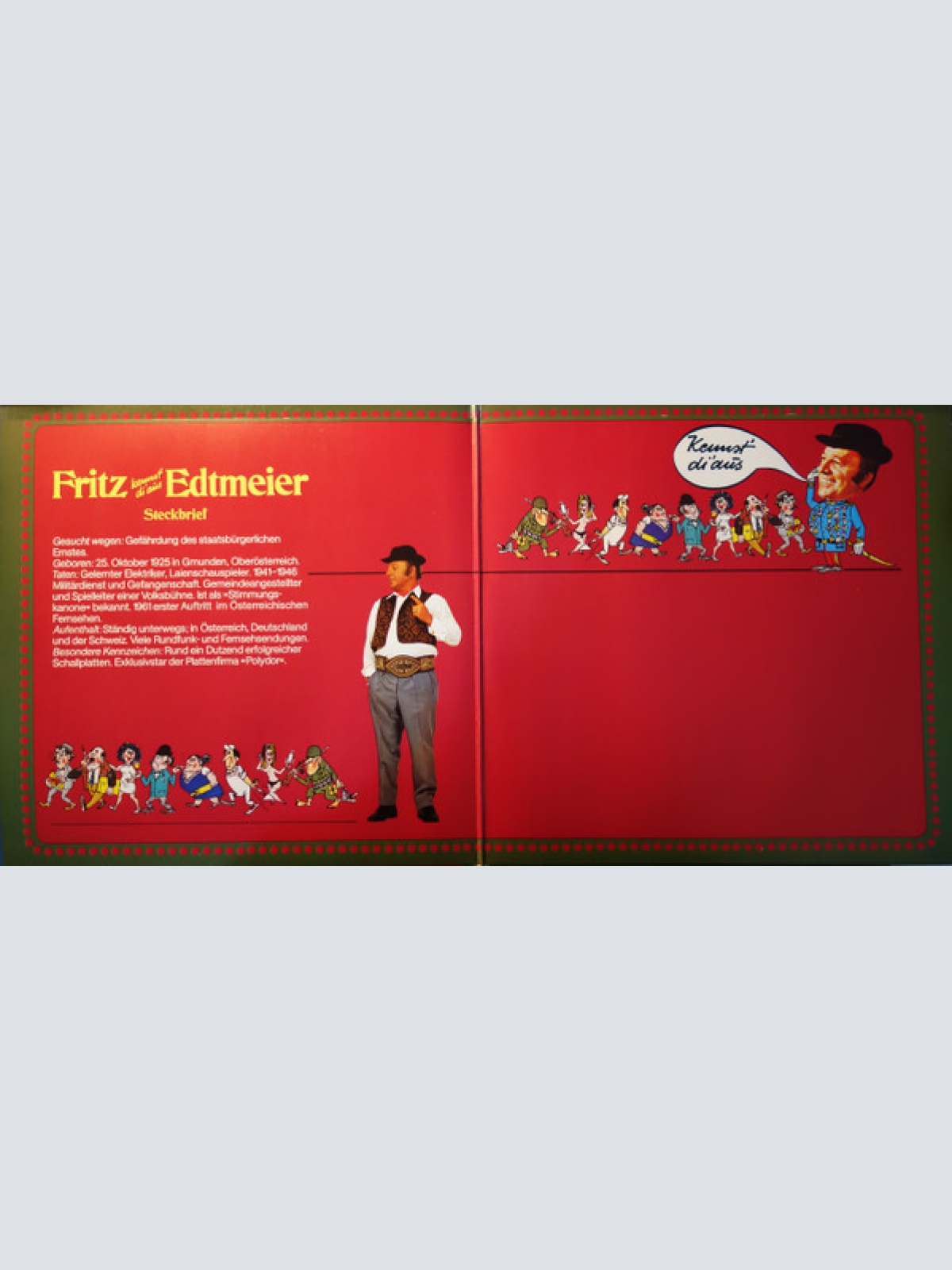 Vinyl / Fritz Edtmeier - Seine Grossen Erfolge