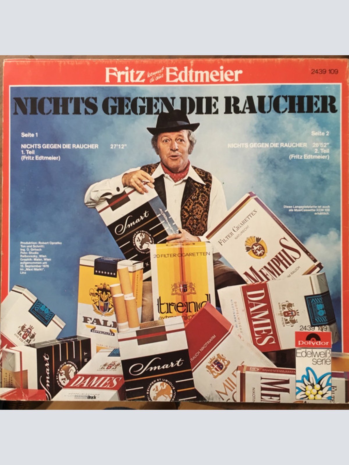 Vinyl / Fritz Edtmeier - Nichts Gegen Die Raucher