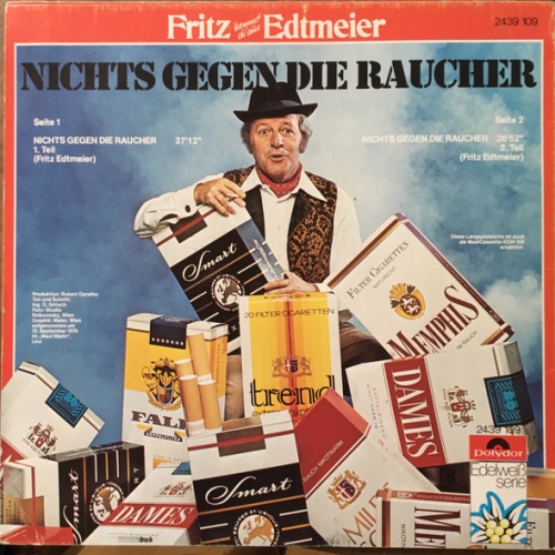 Vinyl / Fritz Edtmeier - Nichts Gegen Die Raucher
